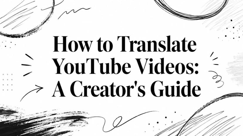 How to Translate YouTube Videos: A Creator's Guide