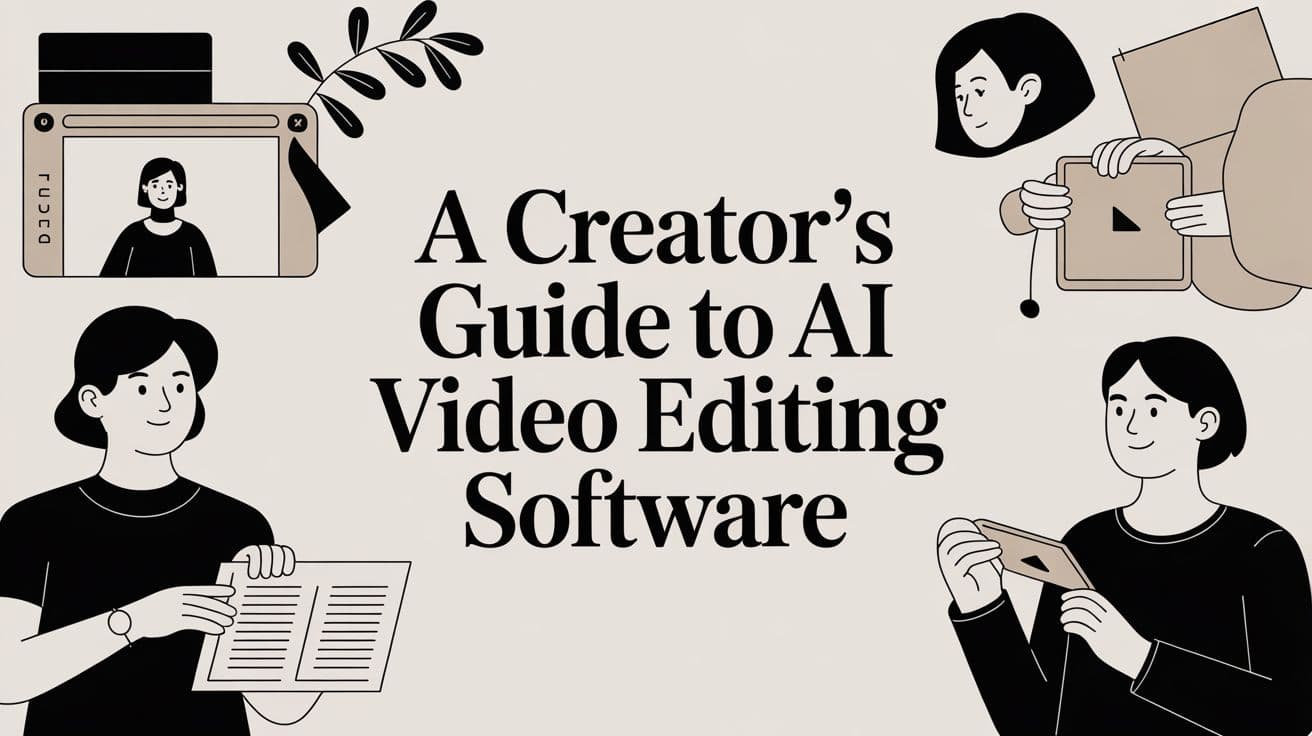 A Creator's Guide to AI Video Editing Software