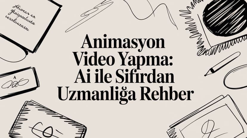 Animasyon Video Yapma: AI ile Sıfırdan Uzmanlığa Rehber