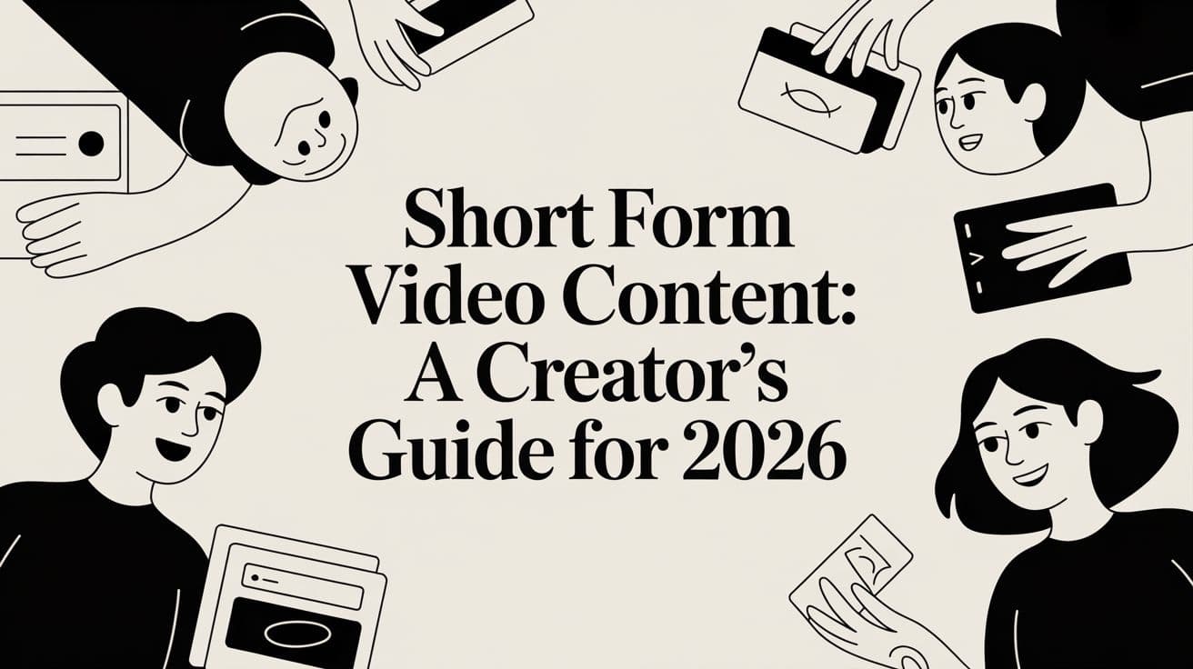 Short Form Video Content: A Creator's Guide for 2026