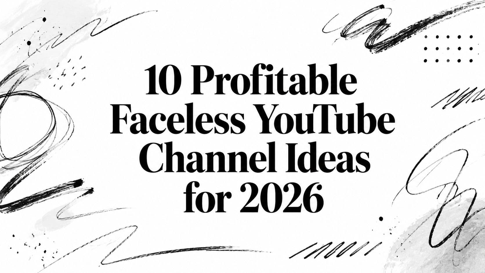 10 Profitable Faceless YouTube Channel Ideas for 2026