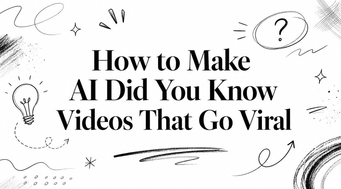 How to Make AI Did You Know Videos That Go Viral
