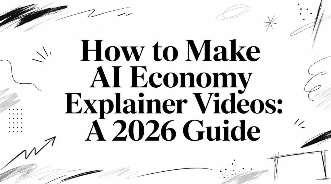 How to Make AI Economy Explainer Videos: A 2026 Guide