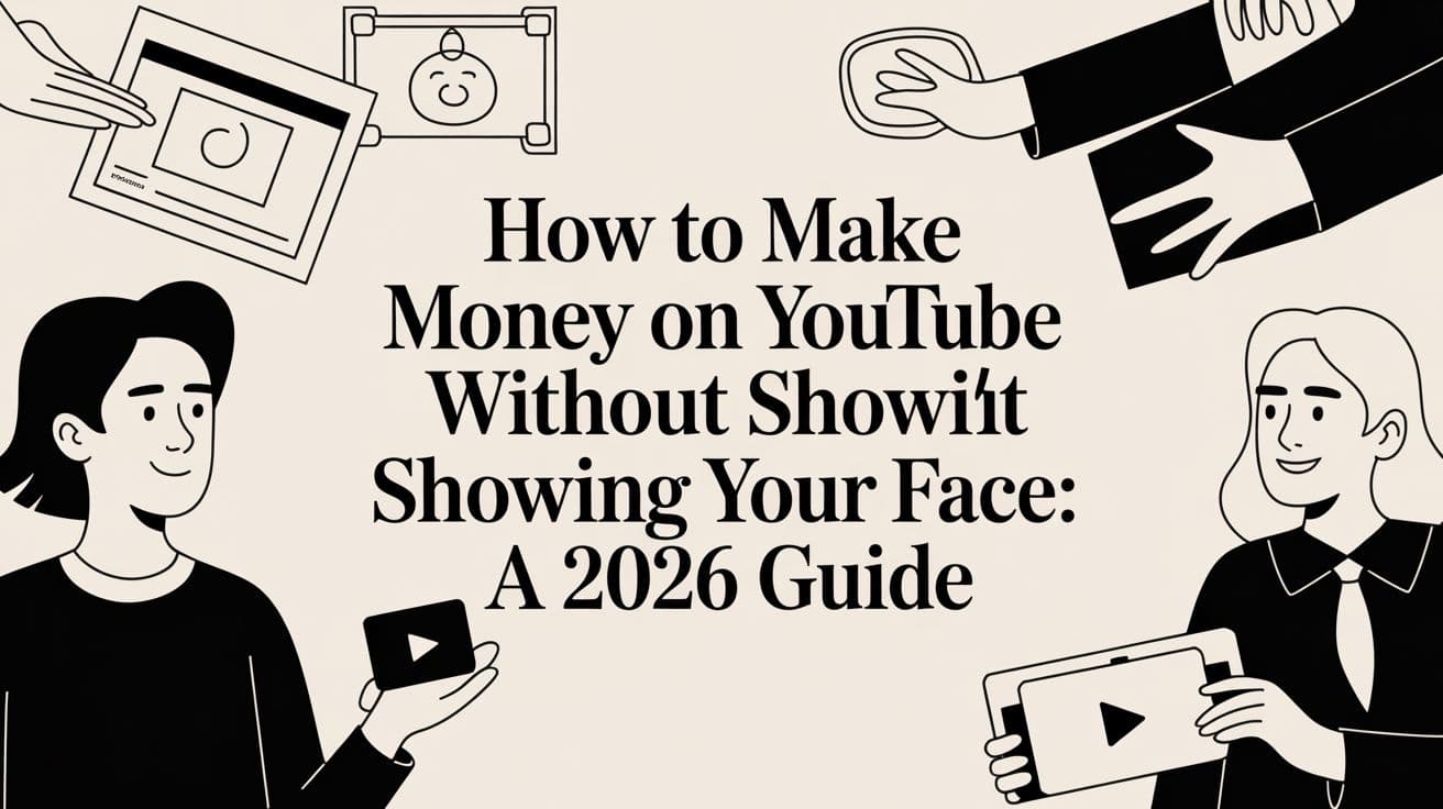 How to Make Money on YouTube Without Showing Your Face: A 2026 Guide