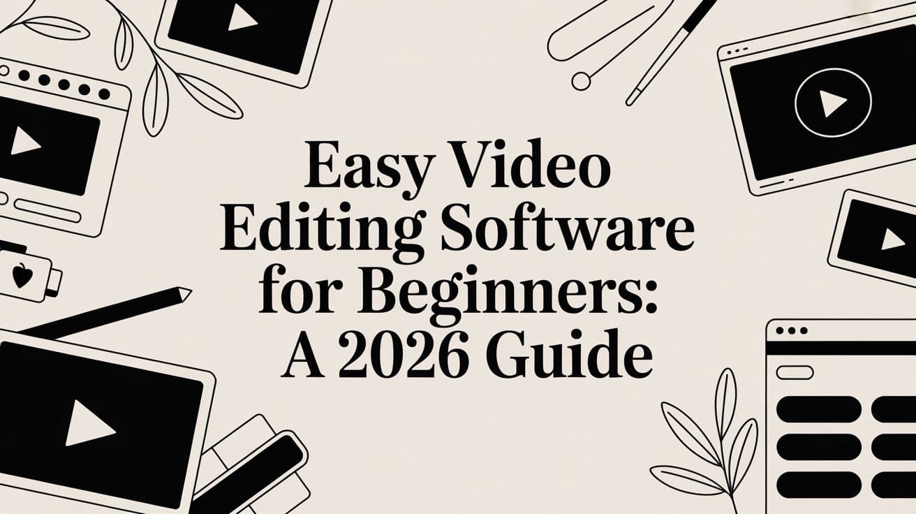 Easy Video Editing Software for Beginners: A 2026 Guide