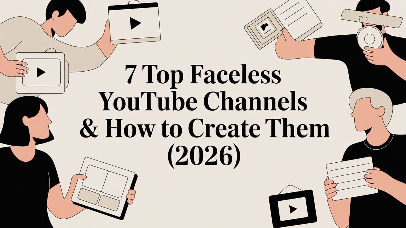 7 Top Faceless YouTube Channels & How to Create Them (2026)