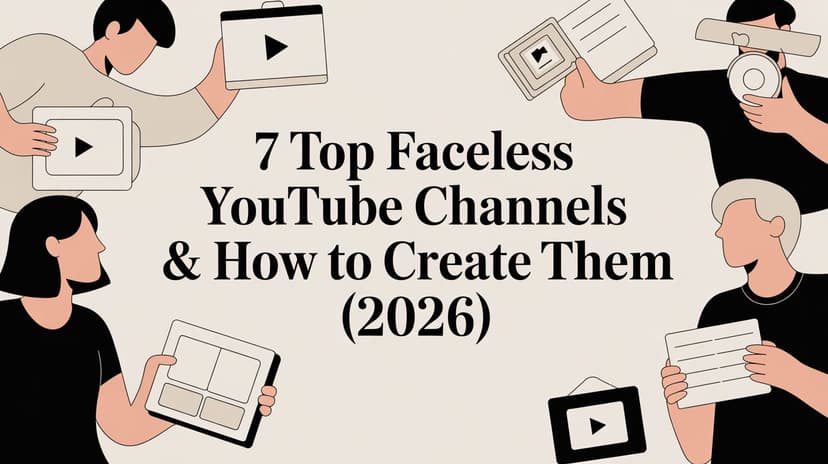 7 Top Faceless YouTube Channels & How to Create Them (2026)