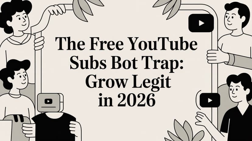 The Free YouTube Subs Bot Trap: Grow Legit in 2026