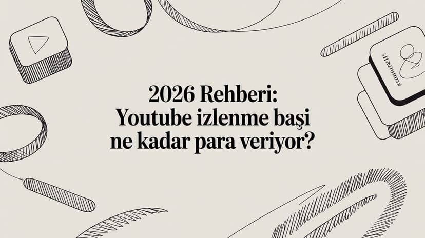 2026 Rehberi: youtube izlenme başı ne kadar para veriyor?