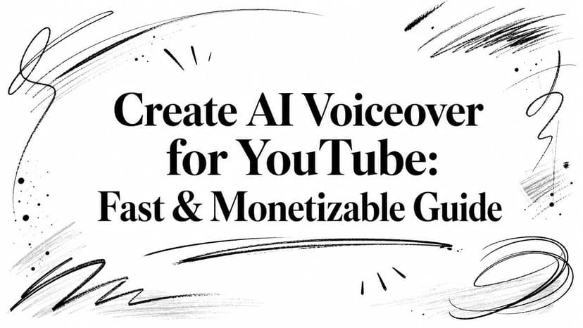 Create AI Voiceover for YouTube: Fast & Monetizable Guide