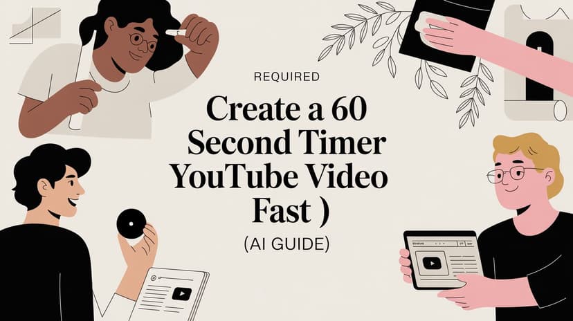 Create a 60 Second Timer YouTube Video Fast (AI Guide)
