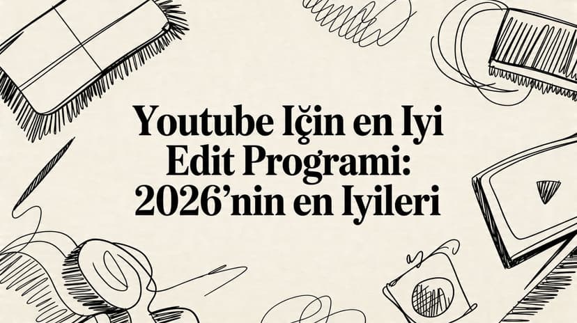 YouTube İçin en iyi edit programi: 2026'nın En İyileri