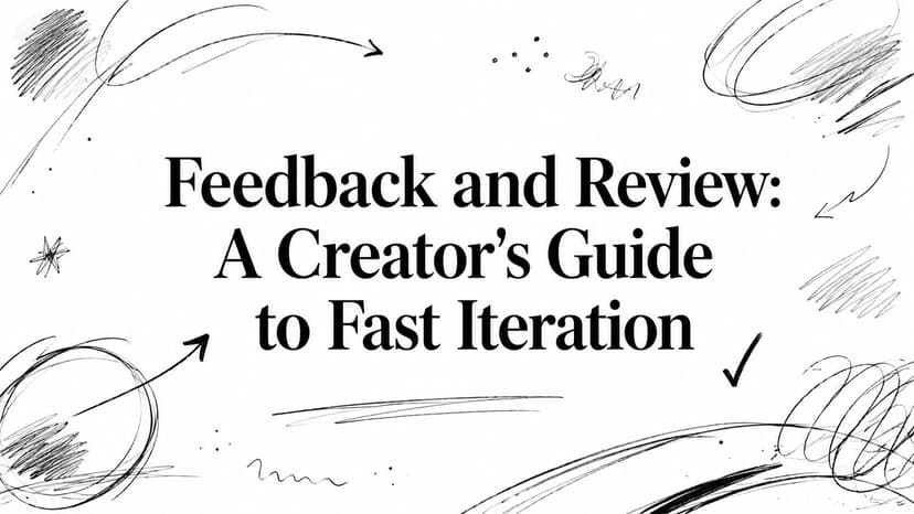 Feedback and Review: A Creator's Guide to Fast Iteration