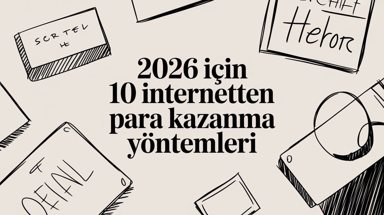 2026 için 10 internetten para kazanma yöntemleri