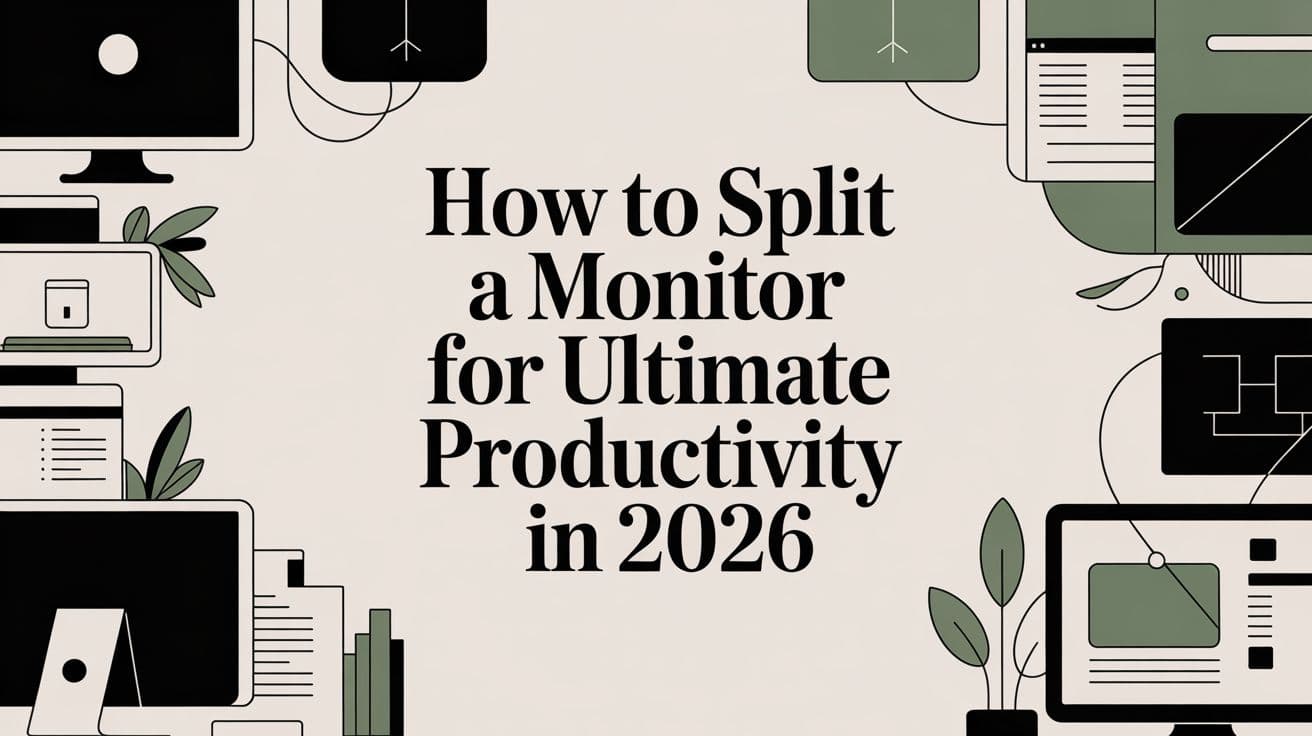 How to Split a Monitor for Ultimate Productivity in 2026