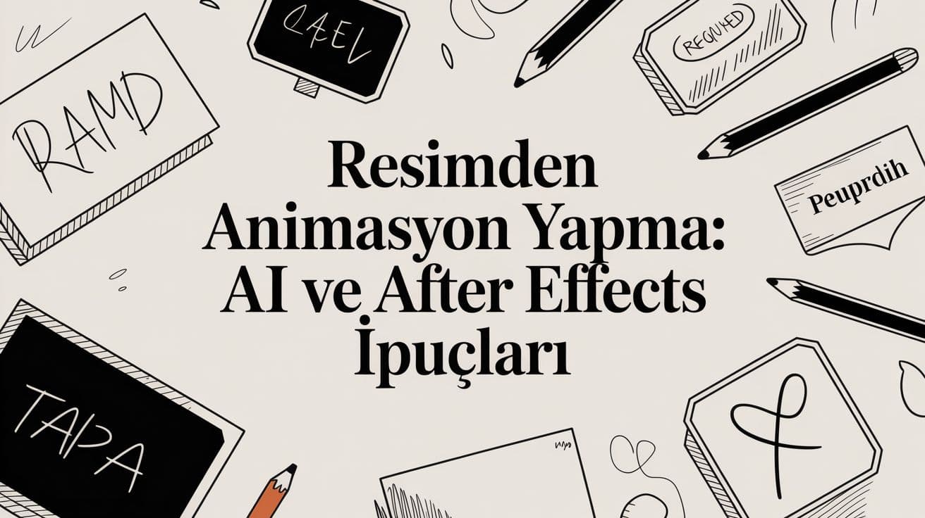 Resimden Animasyon Yapma: AI ve After Effects İpuçları