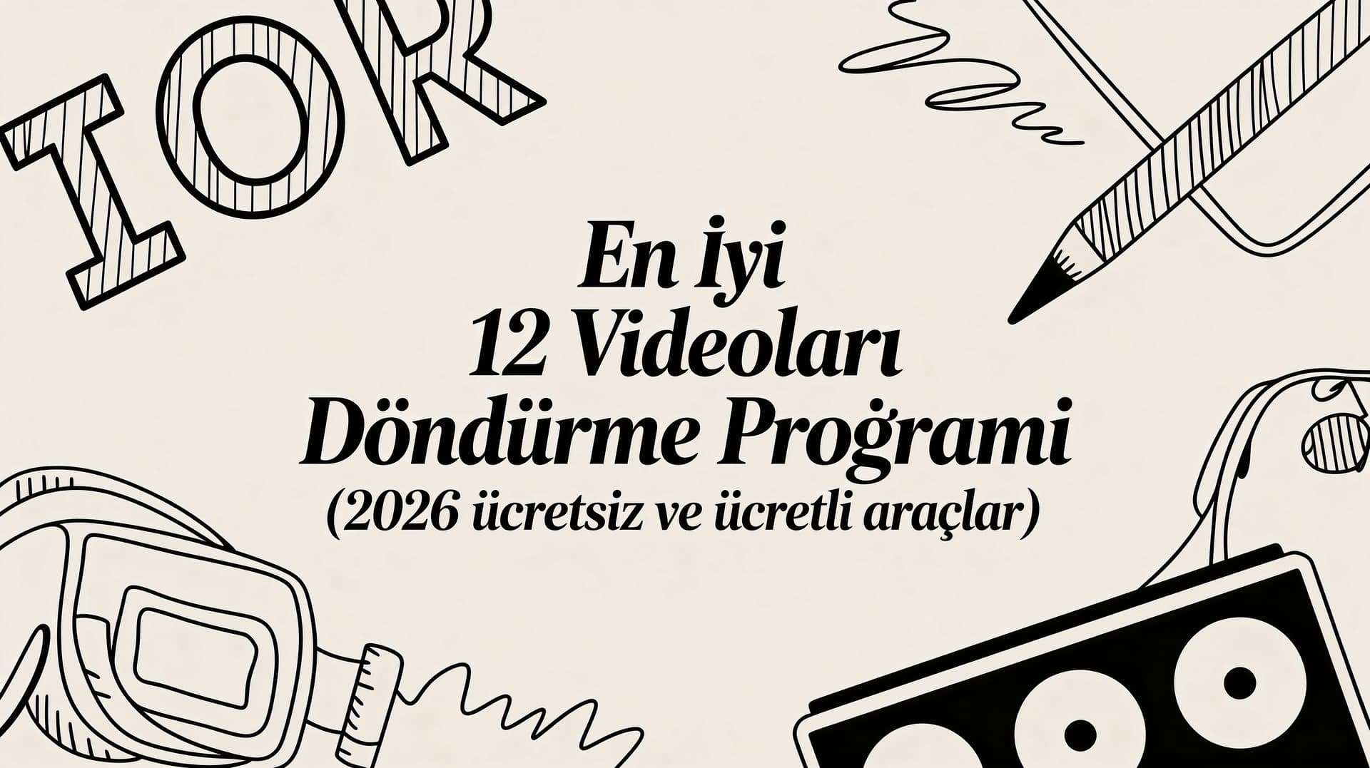 En iyi 12 videolari döndürme programi (2026 ücretsiz ve ücretli araçlar)