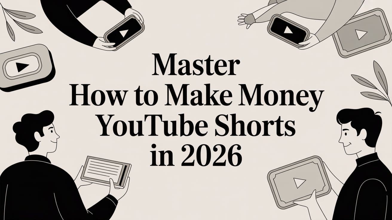 Master how to make money youtube shorts in 2026