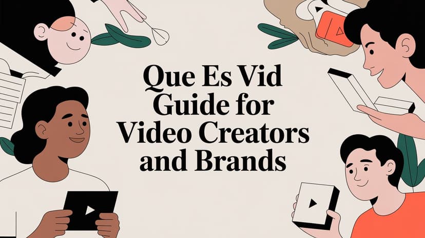 Que es vid Guide for Video Creators and Brands