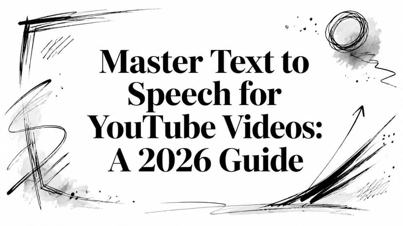 Master Text to Speech for YouTube Videos: A 2026 Guide