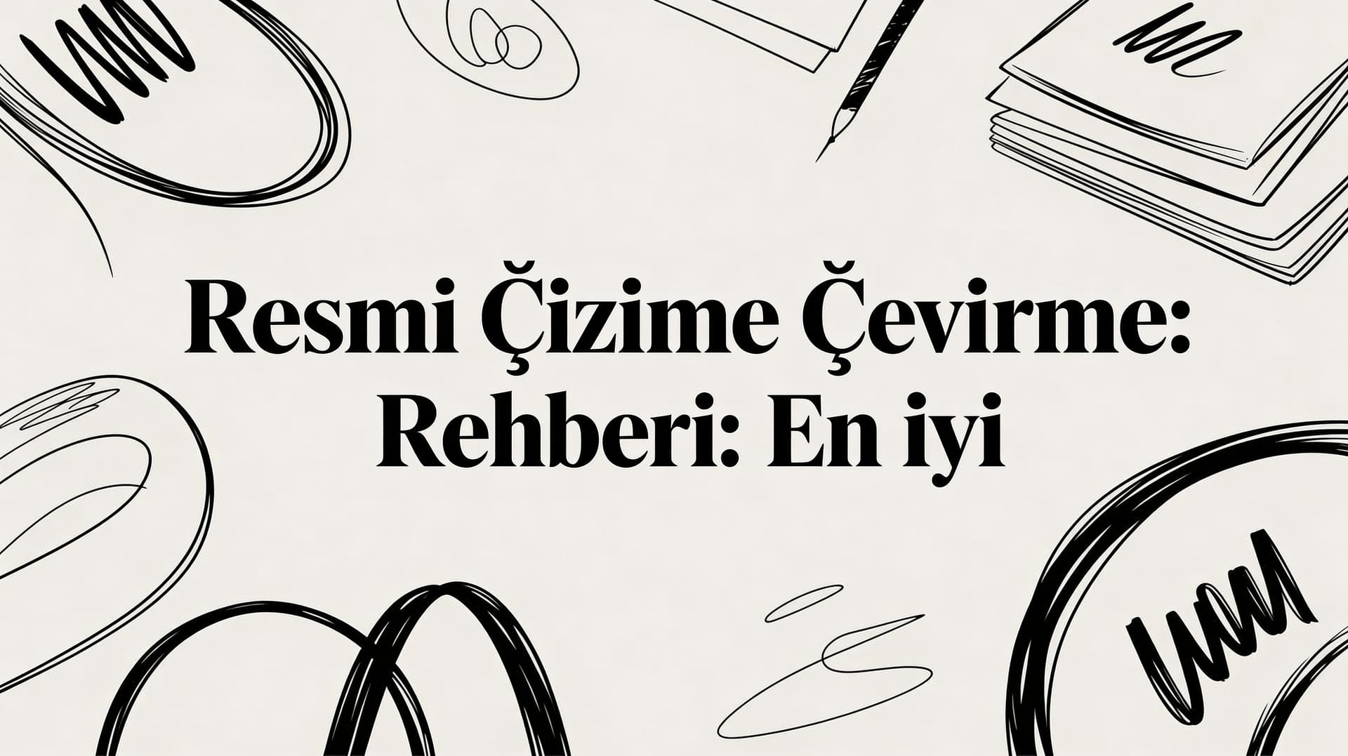 Resmi çizime çevirme: Resmi çizime çevirme rehberi: En iyi