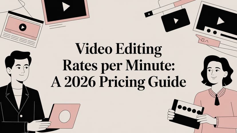 Video Editing Rates Per Minute: A 2026 Pricing Guide