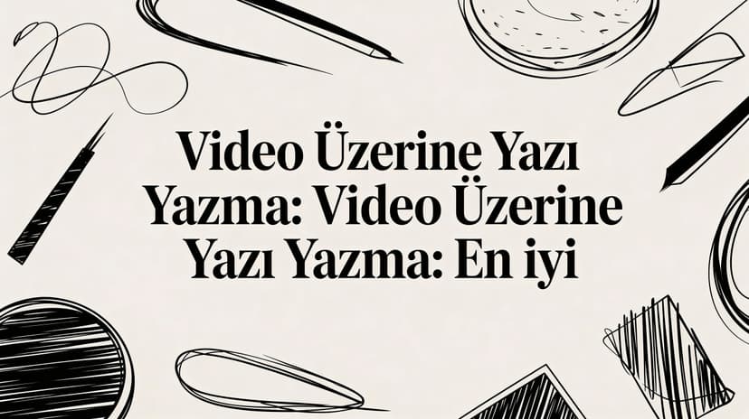 Video üzerine yazi yazma: Video üzerine yazı yazma: En iyi
